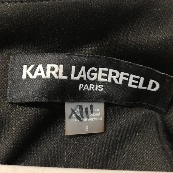 KARL LAGERFELD PARIS Print Belted Maxi Dress - Picture 5 of 5